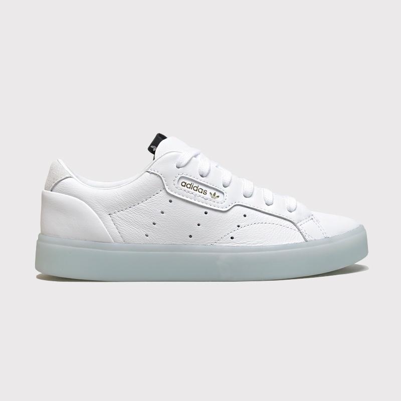tênis couro adidas originals sleek w branco