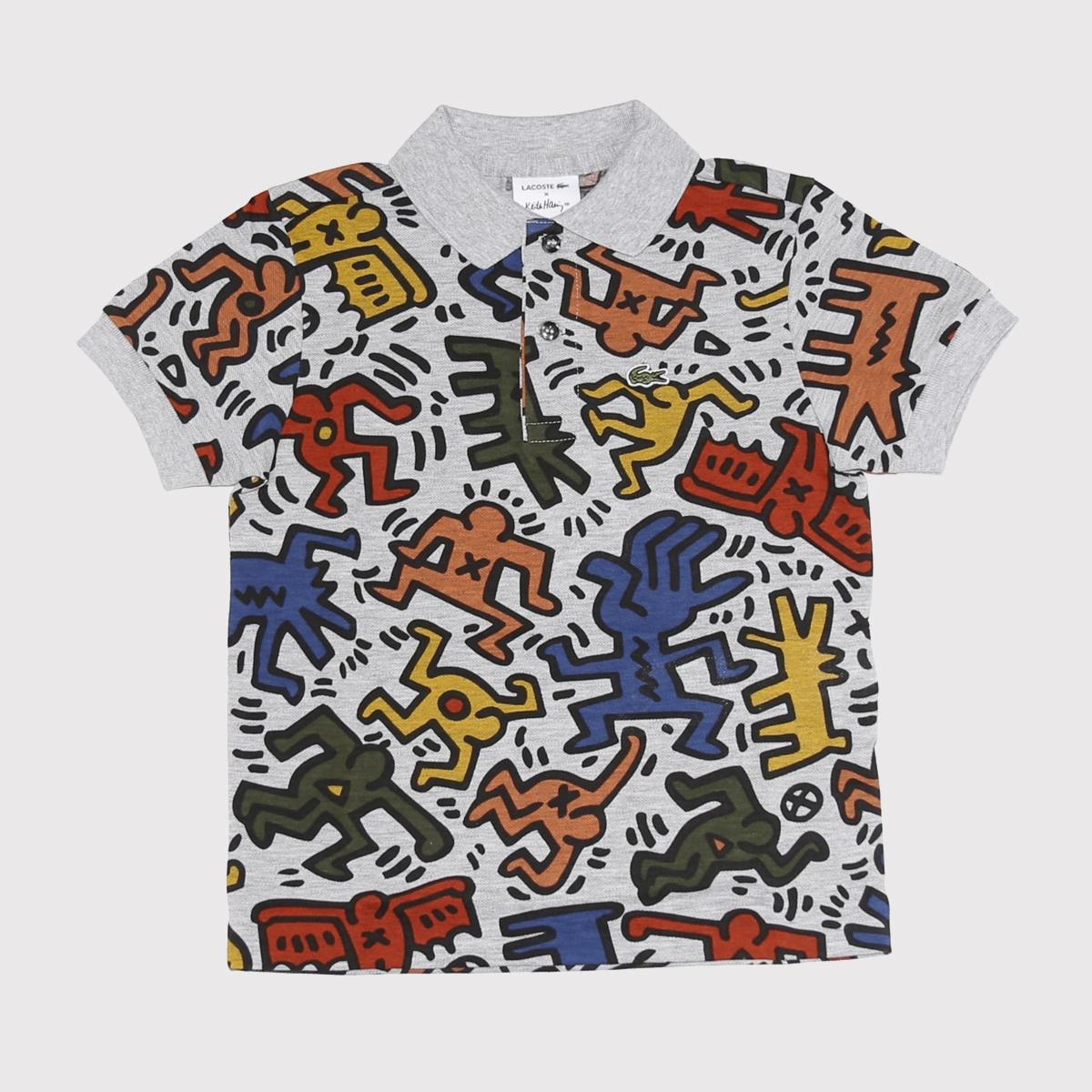 Alice Sult Tarif Boys' Lacoste Keith Haring Print Mini Piqué Polo Shirt