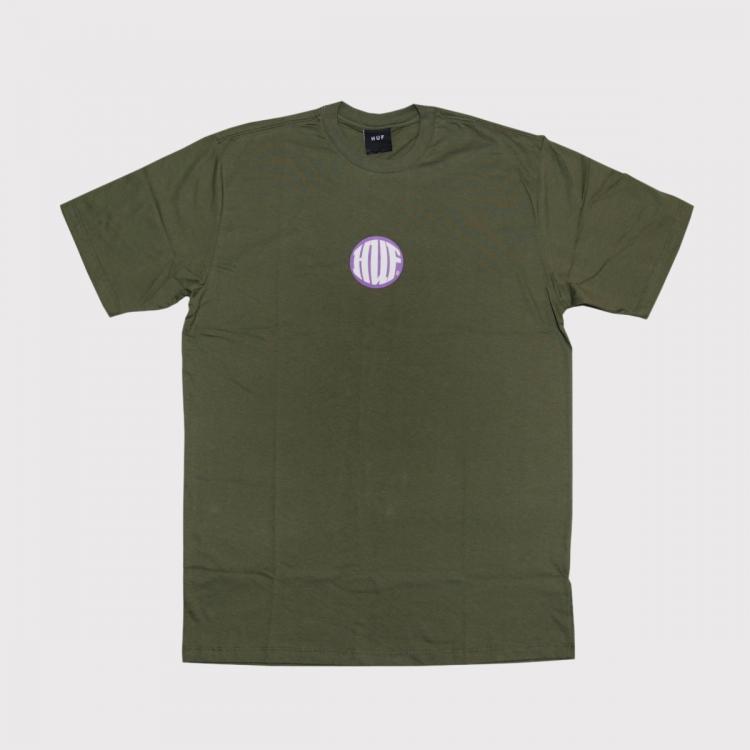 Camiseta HUF Silk Hi Def Military Green