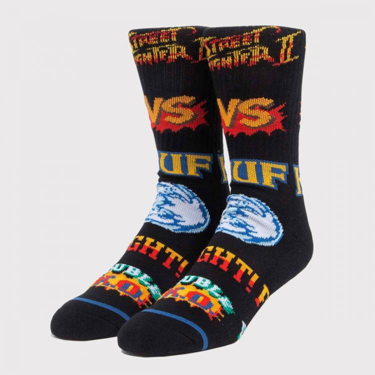 Meia HUF x Street Fighter Graphic Black