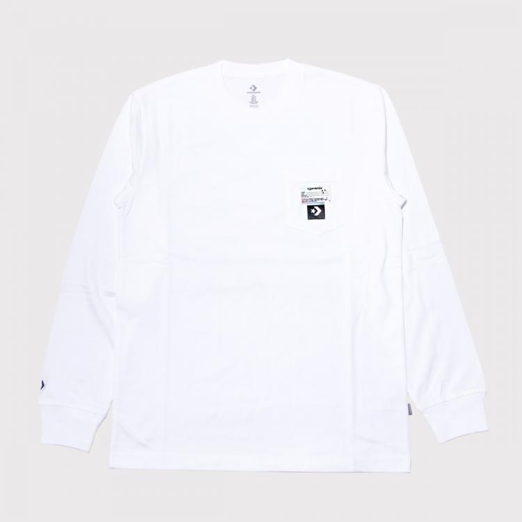 Camiseta Converse x Joshua Vides LongSleeve Pocket Tee White