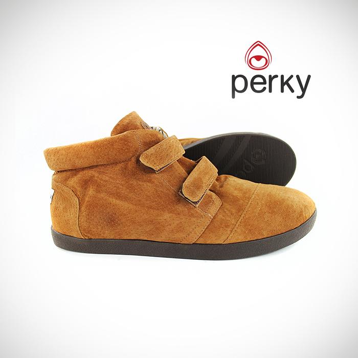 Tênis Perky Boot Camel Velcro