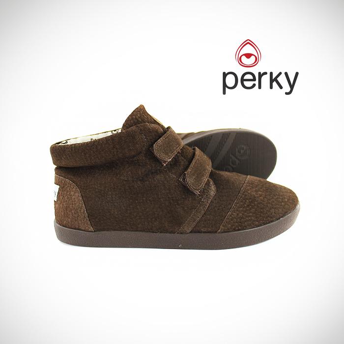 Tênis Perky Boot Dark Brown Velcro