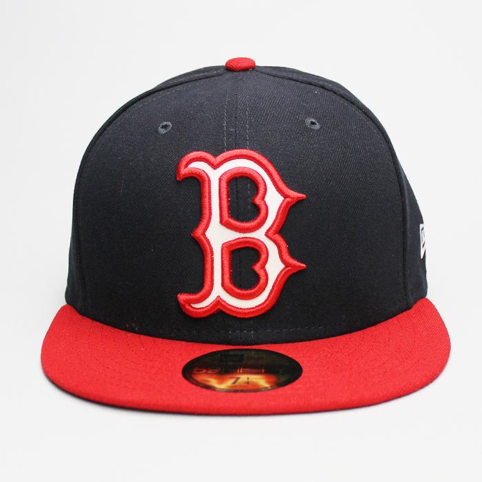 Boné New Era 59FIFTY Flectofill Boston Red Sox Navy/Red