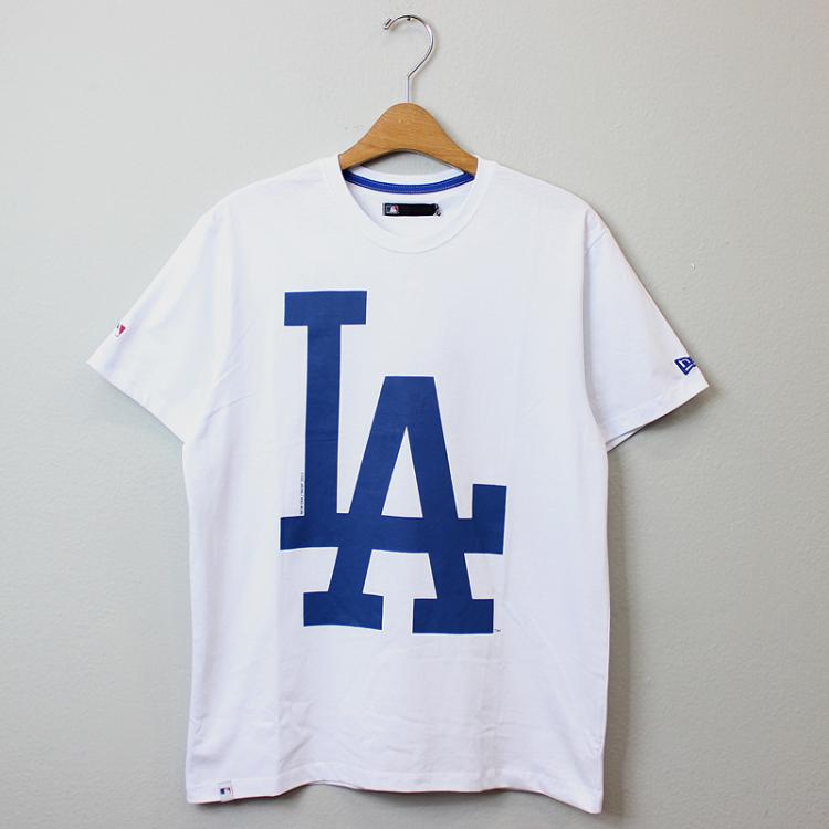 Camiseta New Era MLB Basic Los Angeles Dodgers Branca