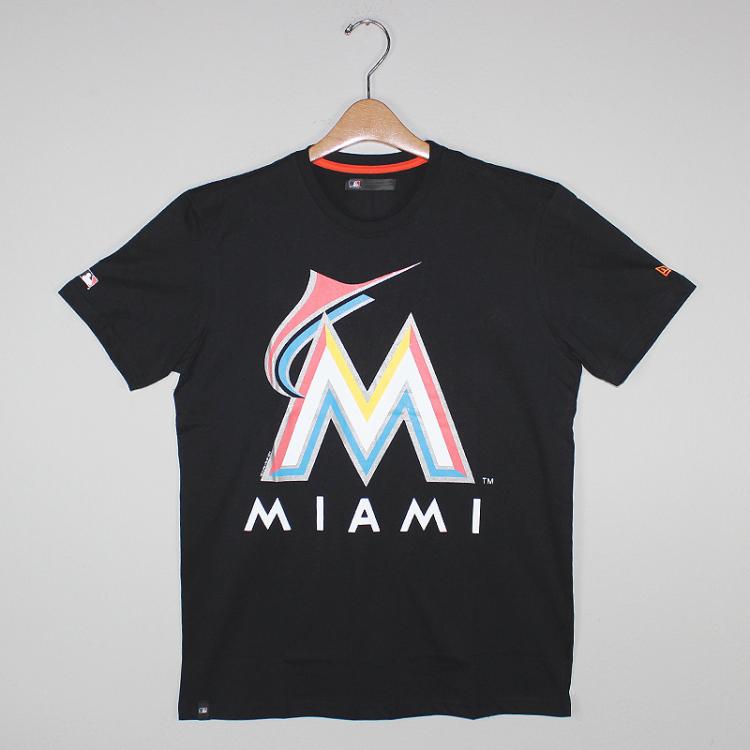 Camiseta New Era MLB Miami Marlins Preta
