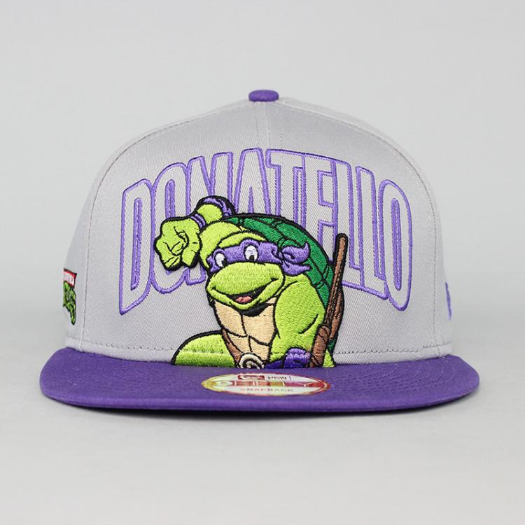 Boné New Era Snapback Turtle Power Donatello Cinza/Roxo