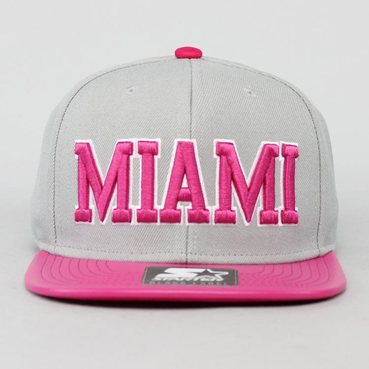 Boné Starter Snapback Miami Grey/Pink