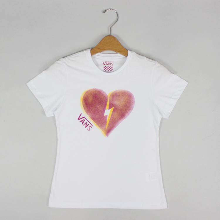 Camiseta Vans Shock Heart Branca