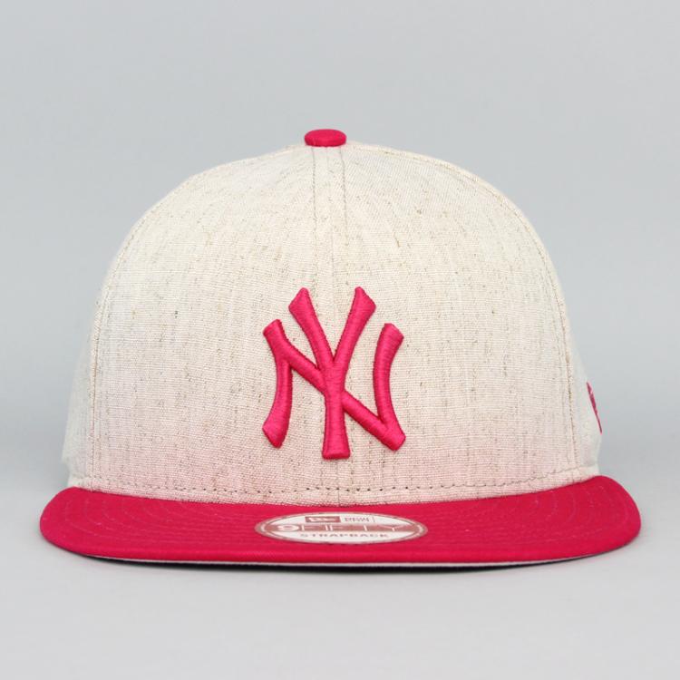 Boné New Era 9FIFTY Strapback New York Yankees Khaki/Pink