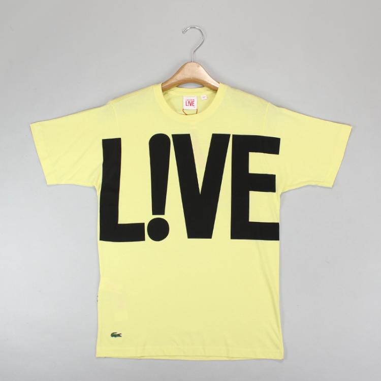 Camiseta Lacoste Live Amarela