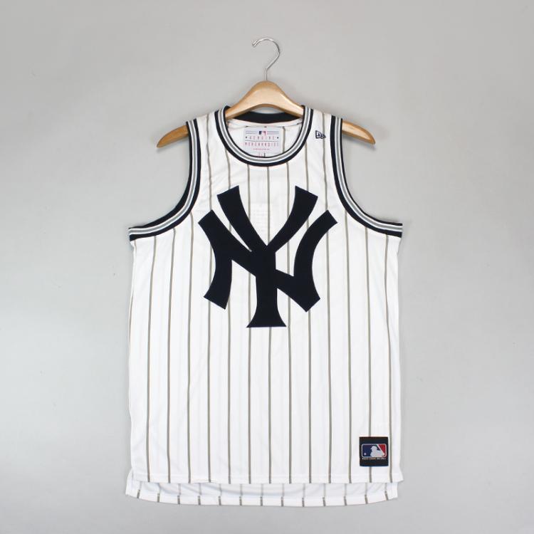 Camiseta Regata New Era MLB Mesh New York Yankees Branca