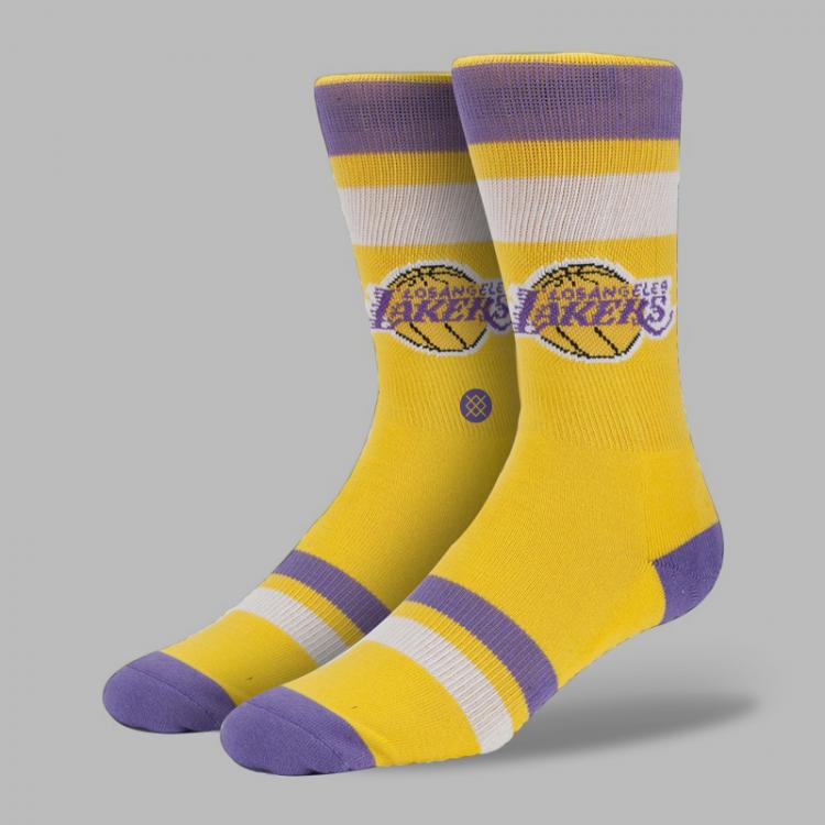 Meia Stance Los Angeles Lakers Amarela