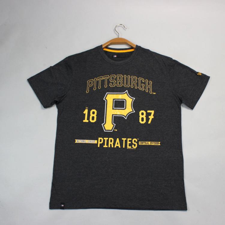 Camiseta New Era Pittisburg Pirattes Cinza Escuro