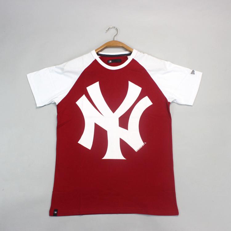 Camiseta New Era MLB New York Yankees Vermelha/Branca