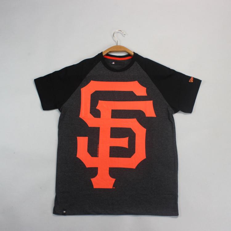 Camiseta New Era MLB San Francisco Cinza Escuro