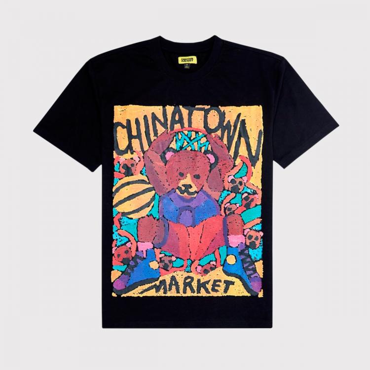 Camiseta Chinatown Dunking Bear Watercolor Black