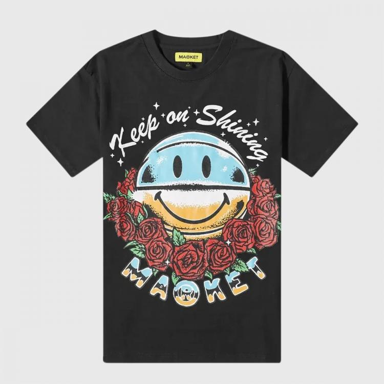 Camiseta Market Smiley Keep On Shining