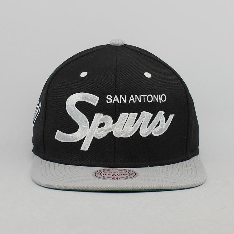 Boné Mitchell & Ness NBA Snapback San Antonio Spurs Preto