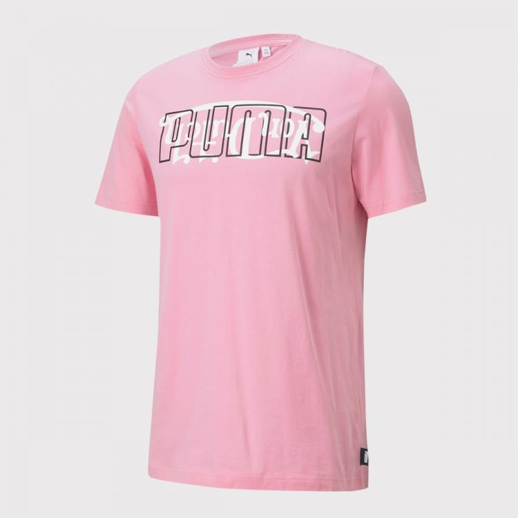 Camiseta Puma x Von Dutch Masculino Rosa