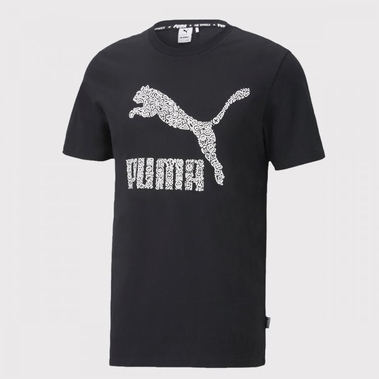 Camiseta Puma X Mr Doodle Masculino Preto