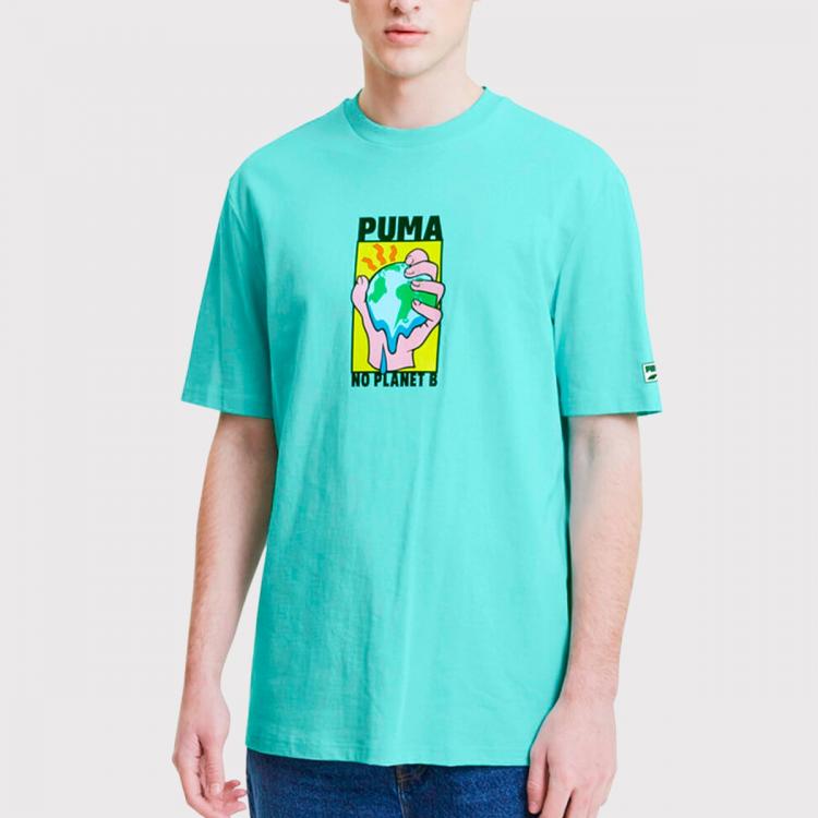 Camiseta Puma Downtown Graphic Azul Masculino