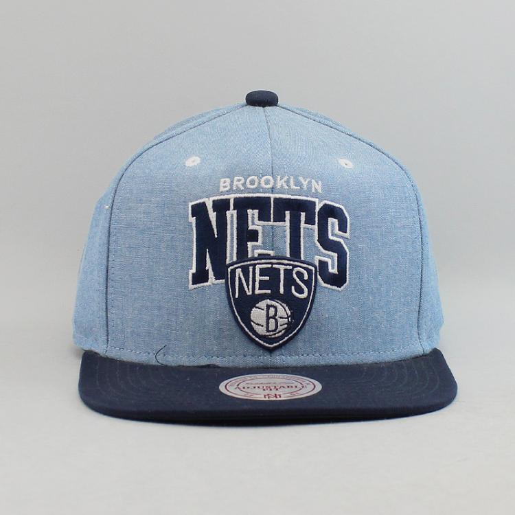 Boné Mitchell & Ness NBA Snpaback Brooklyn Nets Azul Claro