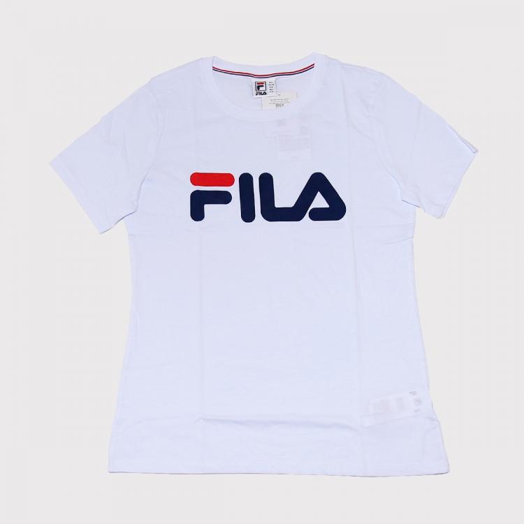 Camiseta Fila Letter Branca Feminina