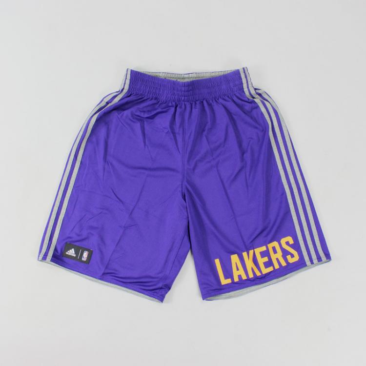 Shorts Adidas Dupla Face NBA Los Angeles Lakers Roxo