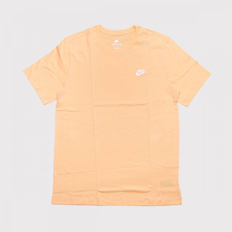 Camiseta Nike Sportswear Club Orange Chalk