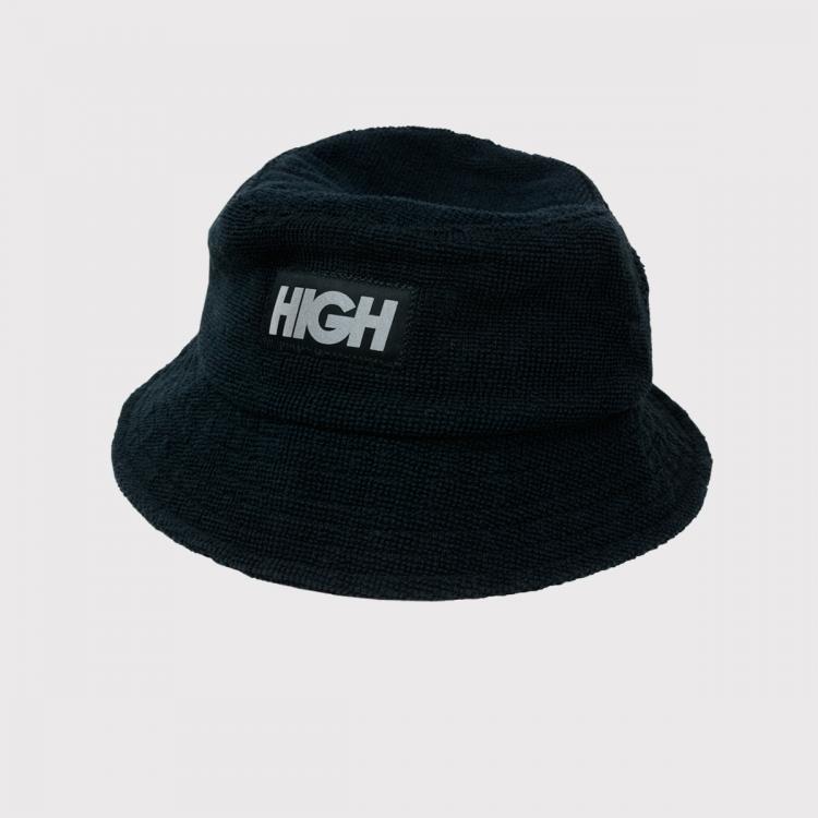 Bucket High Terry Hat Black