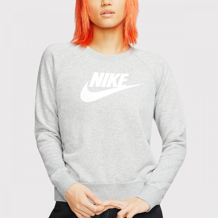 Blusa Nike Sportswear Essential Crewneck Feminino Grey