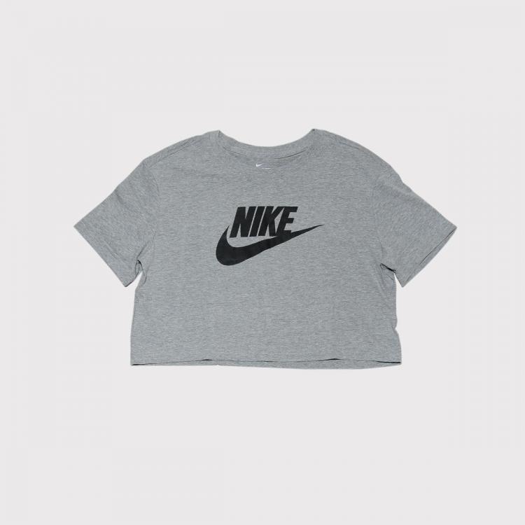 Camiseta Nike Sportswear Cropped Cinza