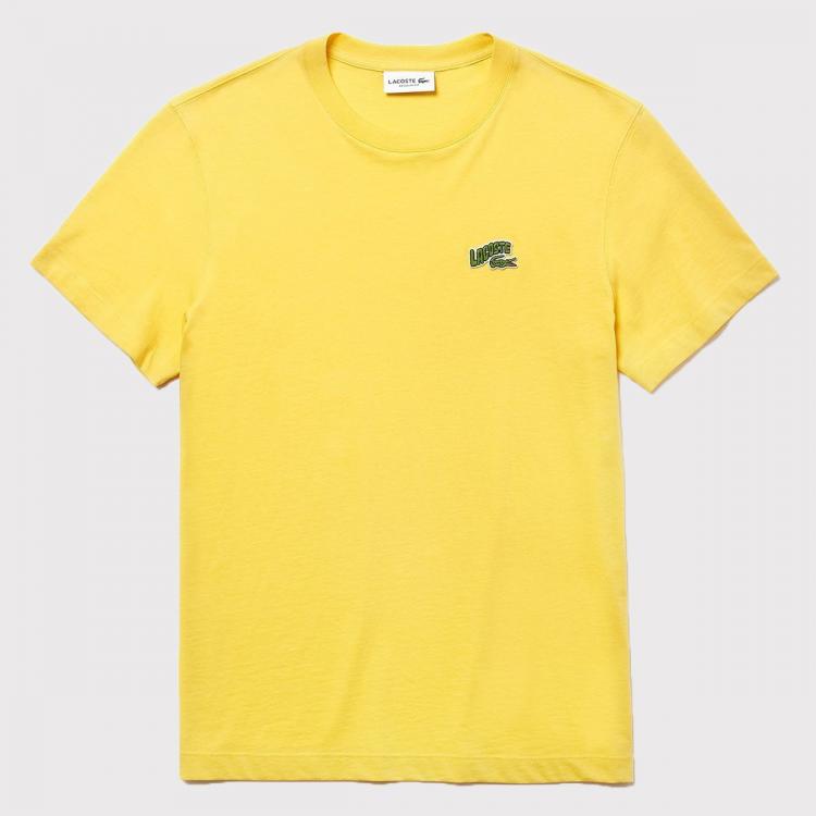 Camiseta Lacoste Masculino Técnica Amarelo