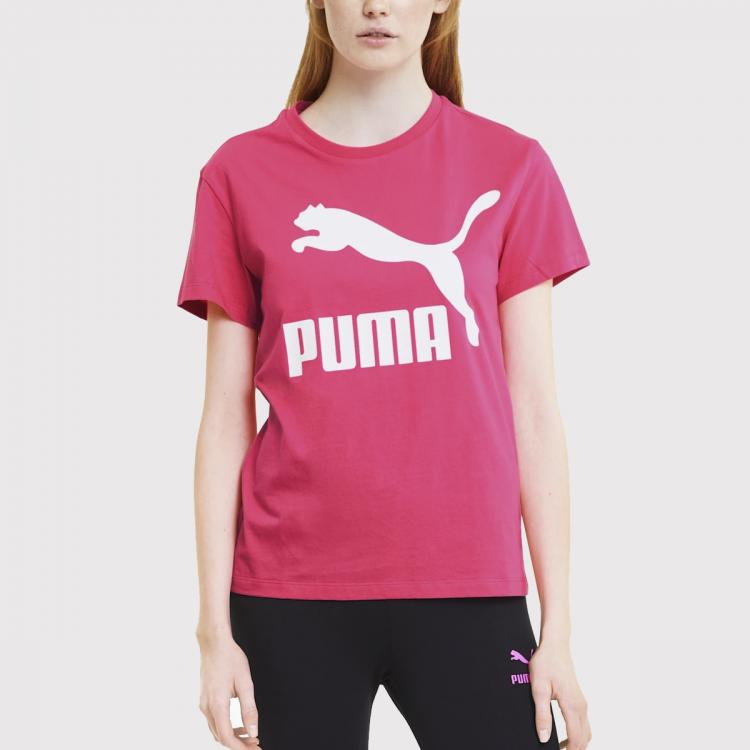 Camiseta Puma Classics Logo Glowing Pink