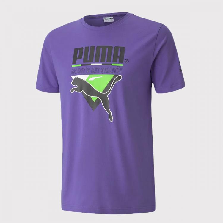 Camiseta Puma TFS Graphic Roxo Masculino