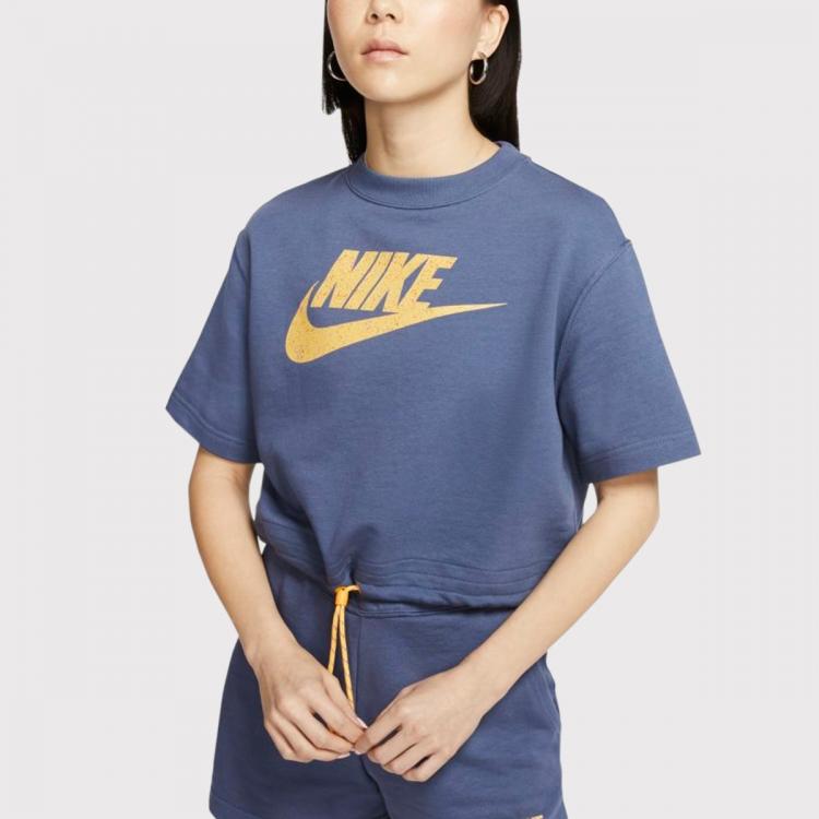 Camiseta Nike Sportswear Icon Clash Feminino Azul