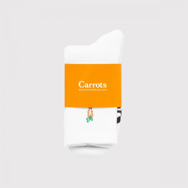 Meia Carrots Signature Carrot Crew Socks White