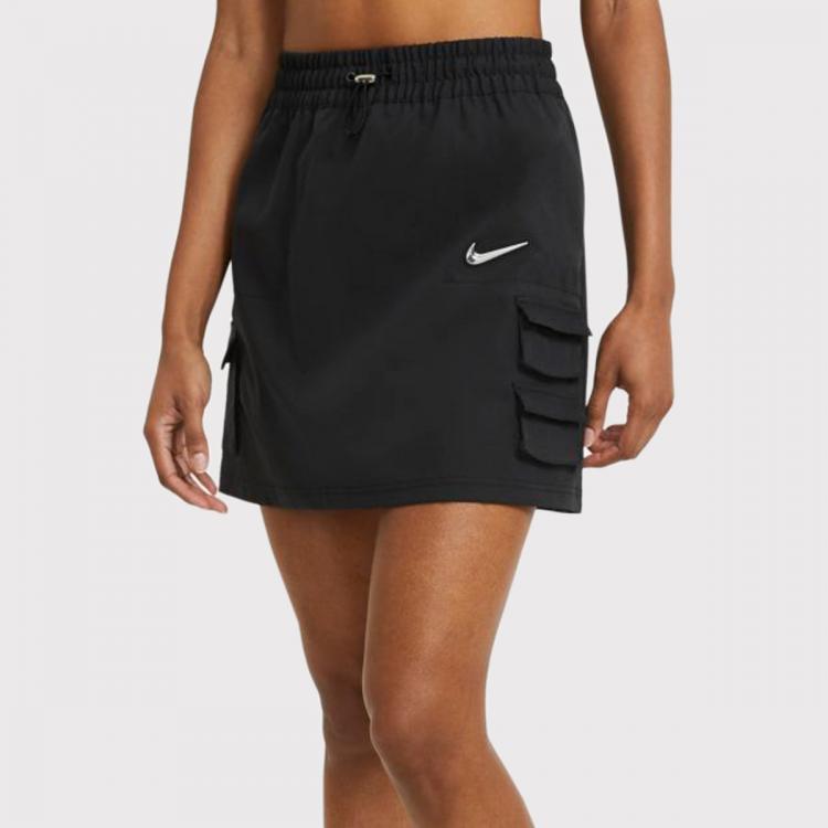 Saia Nike Sportswear Swoosh Feminina Black
