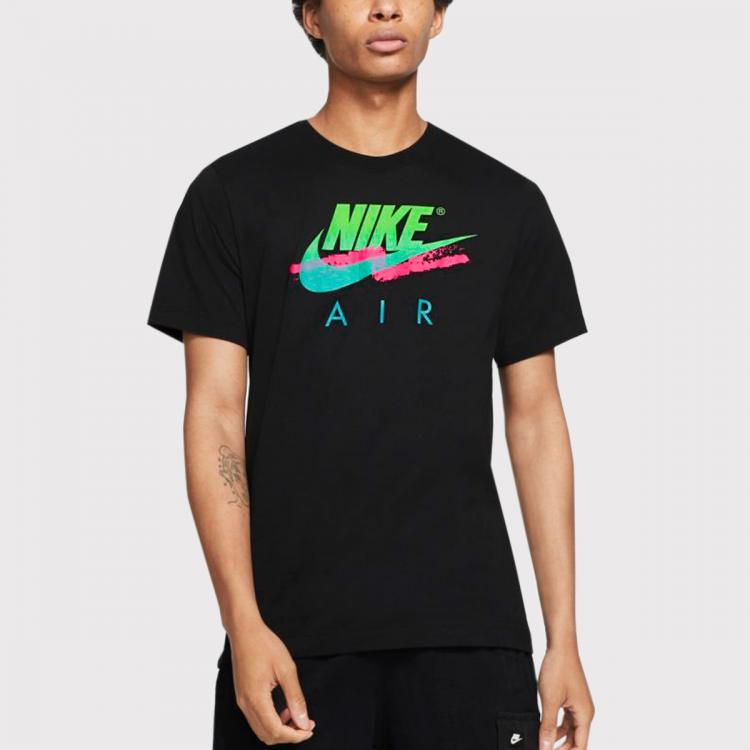 Camiseta Nike Sportswear Neon Masculino Black