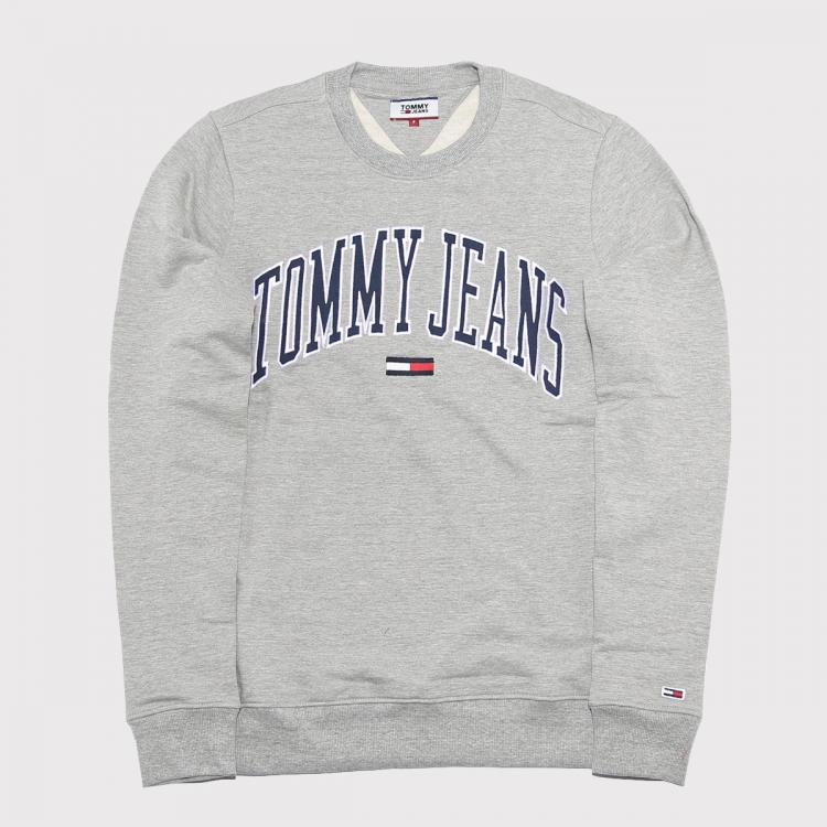Blusa Tommy Jeans College Cinza