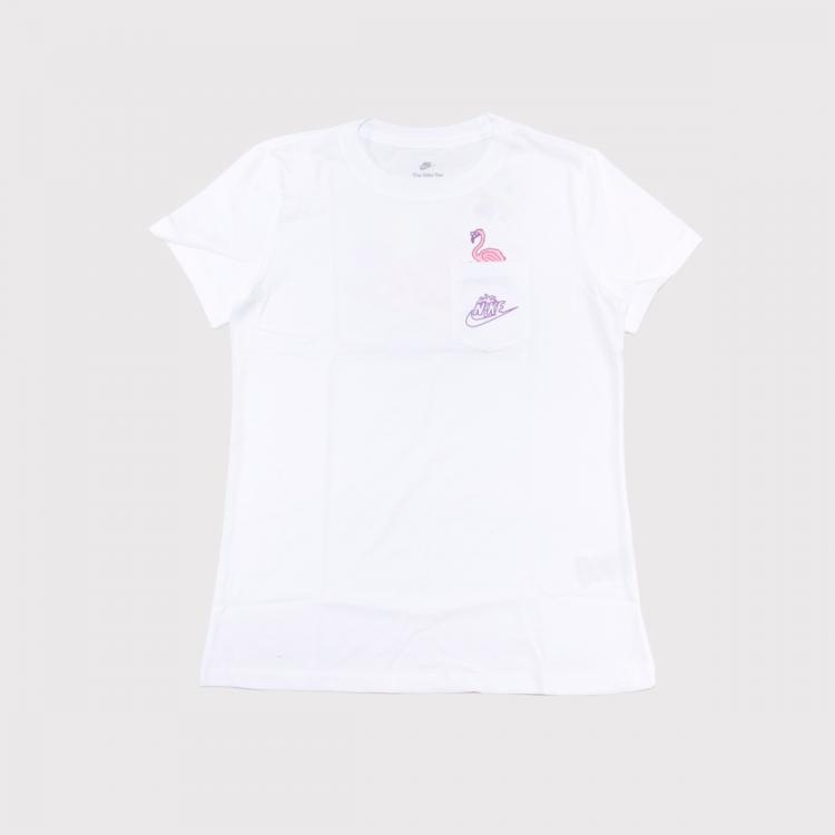 Camiseta Nike Sportswear Flamingo White