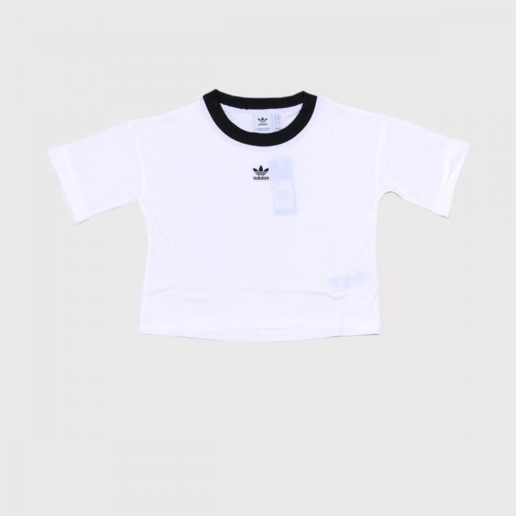 Camiseta Adidas Cropped Branco