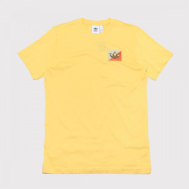 Camiseta Adidas Diagonal Embroidered Amarelo