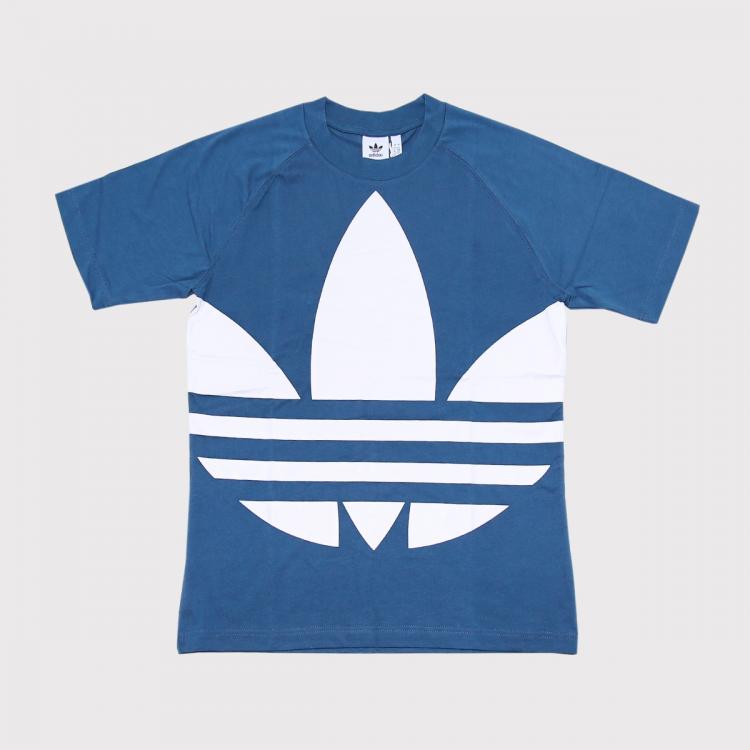 Camiseta Adidas Big Trefoil Boxy Azul
