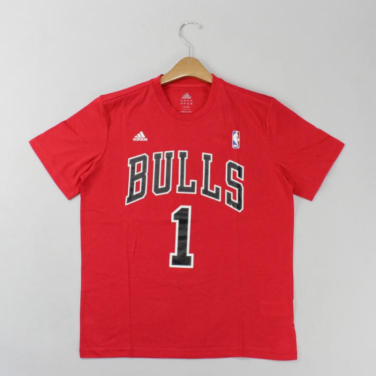 Camiseta Adidas NBA Game Time Chicago Bulls Vermelha