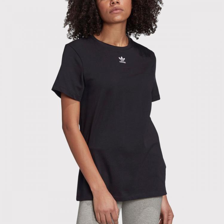 Camiseta Adidas Trefoil Essentials Black Feminino