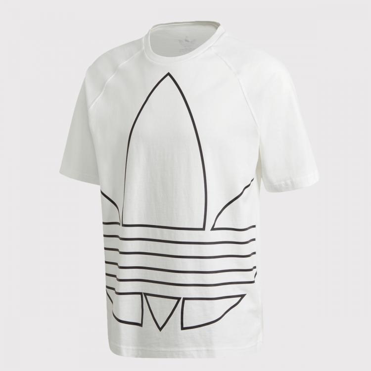 Camiseta Adidas Big Trefoil Outline Branco