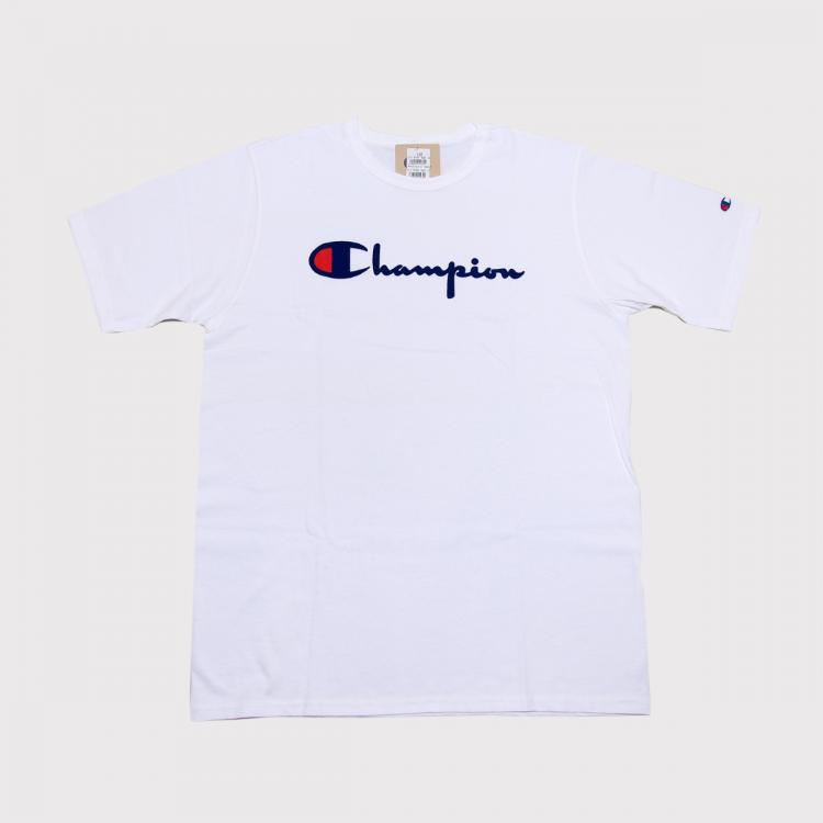 Camiseta Champion Flock Script Branco