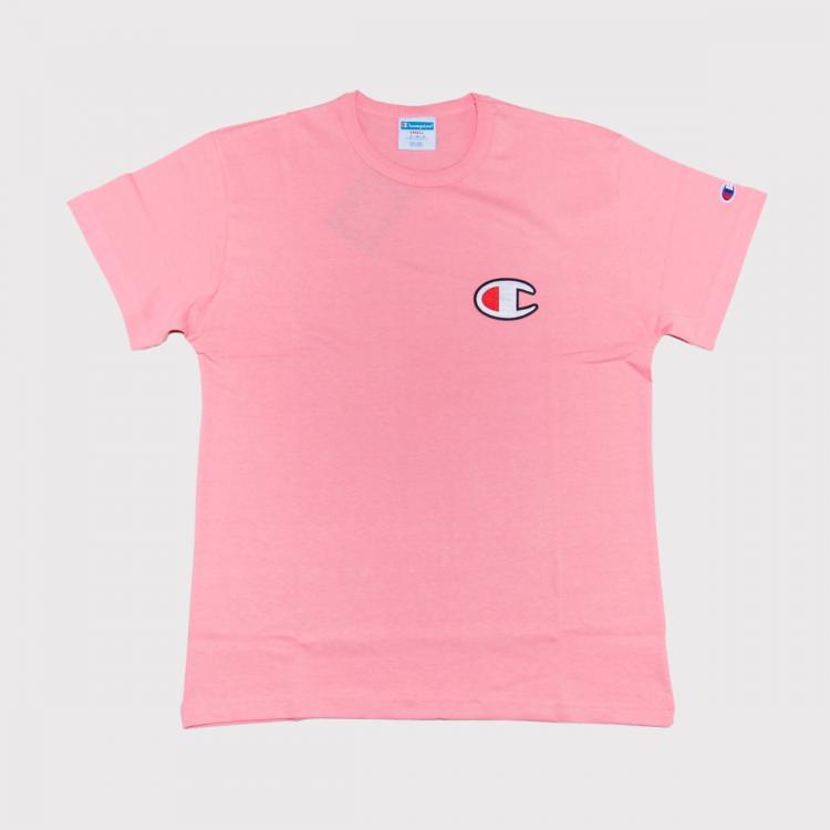 Camiseta Champion Felt C Logo Guava Pink